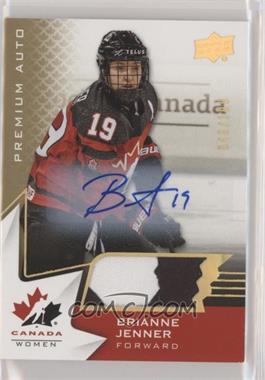 2020-21 Upper Deck Team Canada Juniors - [Base] - Patch Autos #49 - Women's WC - Brianne Jenner /199