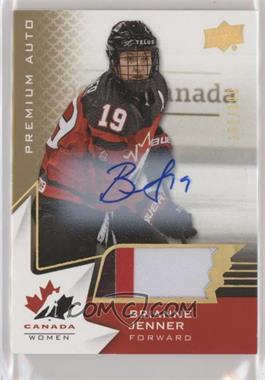 2020-21 Upper Deck Team Canada Juniors - [Base] - Patch Autos #49 - Women's WC - Brianne Jenner /199