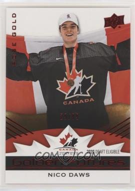 2020-21 Upper Deck Team Canada Juniors - Golden Futures - Rose Gold #GF-2 - Nicolas Daws /99