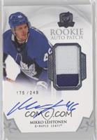 Rookie Auto Patch - Mikko Lehtonen #/249