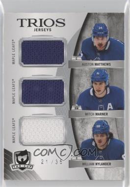 2020-21 Upper Deck The Cup - Cup Trios - Jersey #C3-NMM - Auston Matthews, Mitch Marner, William Nylander /35 [Good to VG‑EX]