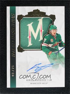 2020-21 Upper Deck The Cup - Inked Insignias Manufactured Patch Autographs #II-KK - Kirill Kaprizov /75