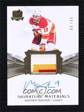 2020-21 Upper Deck The Cup - Signature Materials #SP-MT - Matthew Tkachuk /25