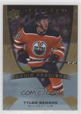 2020-21 Upper Deck Trilogy - [Base] #59 - Level 1 - Rookie Premieres - Tyler Benson /999