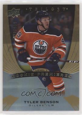 2020-21 Upper Deck Trilogy - [Base] #59 - Level 1 - Rookie Premieres - Tyler Benson /999