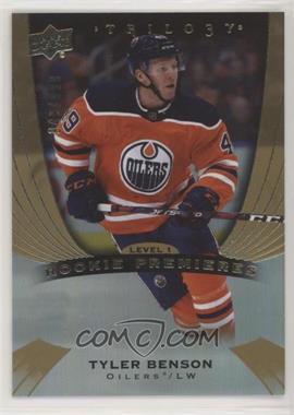 2020-21 Upper Deck Trilogy - [Base] #59 - Level 1 - Rookie Premieres - Tyler Benson /999