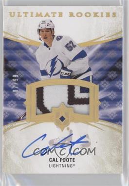 2020-21 Upper Deck Ultimate Collection - [Base] - Autograph Patch #147 - Tier 1 - Ultimate Rookies - Cal Foote /99
