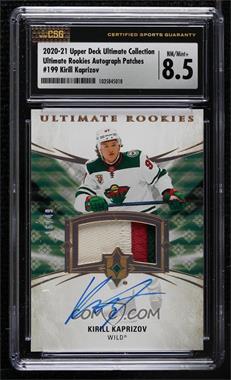 2020-21 Upper Deck Ultimate Collection - [Base] - Autograph Patch #199 - Tier 2 - Ultimate Rookies - Kirill Kaprizov /49 [CSG 8.5 NM/Mint+]
