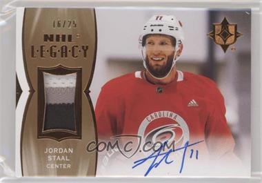 2020-21 Upper Deck Ultimate Collection - NHL Legacy Autographs - Bronze #LA-JS - Jordan Staal /25