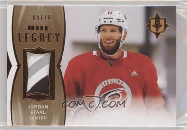 2020-21 Upper Deck Ultimate Collection - NHL Legacy Jersey Relics - Bronze Patch #L-JS - Jordan Staal /10