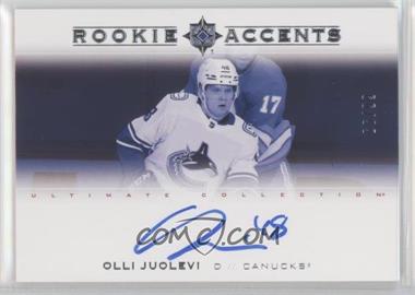 2020-21 Upper Deck Ultimate Collection - Rookie Accents Autographs #RA-OJ - Olli Juolevi /99
