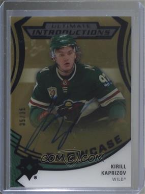 2020-21 Upper Deck Ultimate Collection - Ultimate Introductions - Gold Autographs #UI-97 - Showcase - Kirill Kaprizov /35