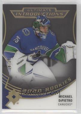 2020-21 Upper Deck Ultimate Collection - Ultimate Introductions - Onyx Black #UI-71 - Michael DiPietro /25