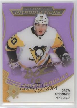 2020-21 Upper Deck Ultimate Collection - Ultimate Introductions - Purple Autographs #UI-84 - Drew O'Connor /1