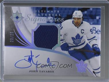 2020-21 Upper Deck Ultimate Collection - Ultimate Material Signatures #UMS-TA - John Tavares /25