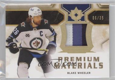 2020-21 Upper Deck Ultimate Collection - Ultimate Premium Materials Patch #PM-BW - Blake Wheeler /35