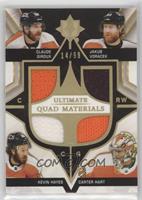 Claude Giroux, Jakub Voracek, Kevin Hayes, Carter Hart #/99