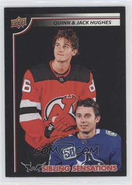 2020 Upper Deck Sibling Sensations - [Base] #SS-16 - Quinn Hughes, Jack Hughes