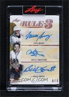 Mike Bossy, Bryan Trottier, Billy Smith [Uncirculated] #/10