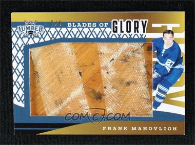 2021-22 Leaf Lumber - Blades of Glory - Navy Blue #BG-13 - Frank Mahovlich /4