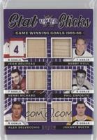 Jean Beliveau, Henri Richard, Alex Delvecchio, Bobby Hull, Phil Esposito, Johnn…