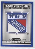 Team Checklist - New York Rangers