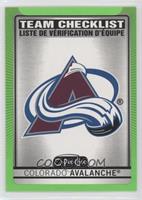 Team Checklist - Colorado Avalanche #/50