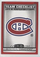 Team Checklist - Montreal Canadiens