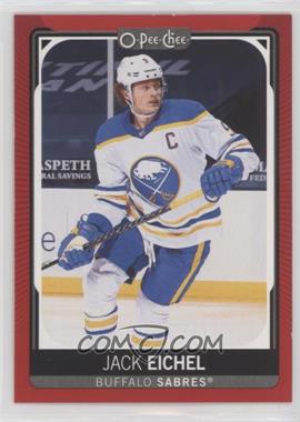 2021-22 O-Pee-Chee - [Base] - Red Border #9 - Jack Eichel