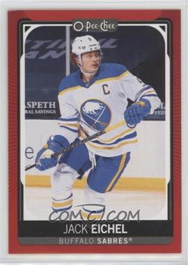 2021-22 O-Pee-Chee - [Base] - Red Border #9 - Jack Eichel