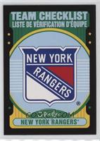 Team Checklist - New York Rangers #/100