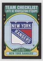 Team Checklist - New York Rangers #/100