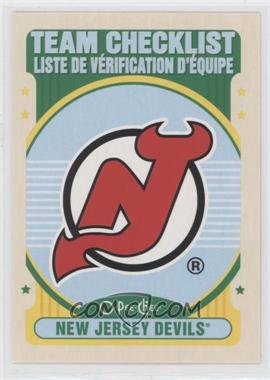 2021-22 O-Pee-Chee - [Base] - Retro #568 - Team Checklist - New Jersey Devils