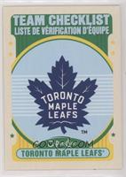 Team Checklist - Toronto Maple Leafs