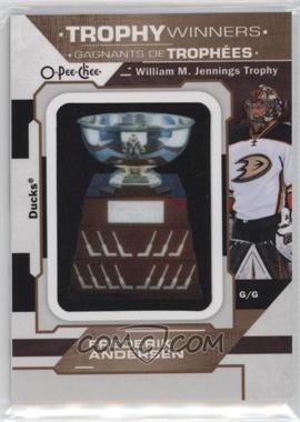 2021-22 O-Pee-Chee - Manufactured Patch Relics #P-23 - William M. Jennings Trophy - Frederik Andersen