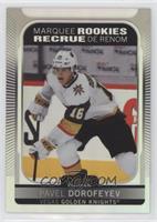 Marquee Rookies - Pavel Dorofeyev