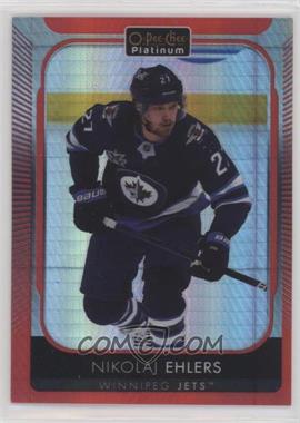 2021-22 O-Pee-Chee Platinum - [Base] - Red Prism #186 - Nikolaj Ehlers /199