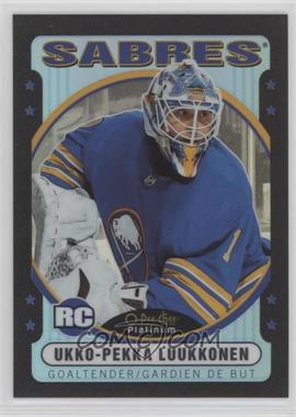 2021-22 O-Pee-Chee Platinum - Retro - Rainbow Black Variant #R-82 - Ukko-Pekka Luukkonen