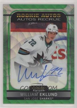 2021-22 O-Pee-Chee Platinum - Rookie Autographs - Emerald Surge #R-WE - William Eklund /10