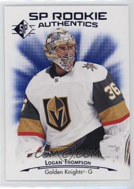 2021-22 SP - Retail [Base] - Blue #111 - Rookie Authentics - Logan Thompson