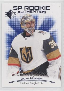 2021-22 SP - Retail [Base] - Blue #111 - Rookie Authentics - Logan Thompson