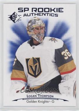 2021-22 SP - Retail [Base] - Blue #111 - Rookie Authentics - Logan Thompson