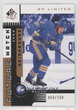 2021-22 SP Authentic - 2001-02 Retro Future Watch - Limited #01FW-JN - Jake Neighbours /150