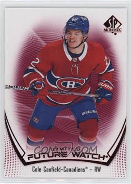 2021-22 SP Authentic - [Base] - Limited Red #101 - Future Watch - Cole Caufield