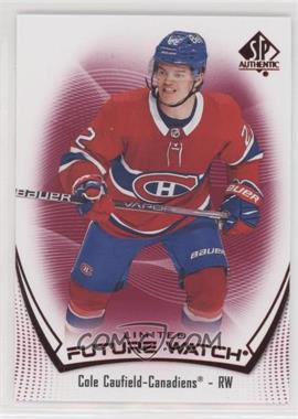 2021-22 SP Authentic - [Base] - Limited Red #101 - Future Watch - Cole Caufield