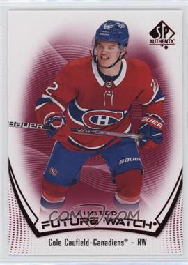 2021-22 SP Authentic - [Base] - Limited Red #101 - Future Watch - Cole Caufield