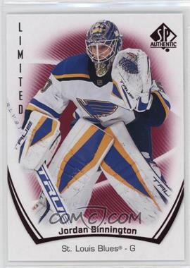 2021-22 SP Authentic - [Base] - Limited Red #12 - Jordan Binnington