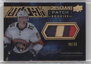 2021-22 SPx - UD Black Obsidian Rookie Jersey - Gold Patch #ORJ-AL - Anton Lundell /35