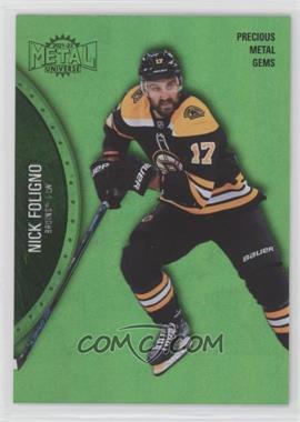 2021-22 Skybox Metal Universe - [Base] - Precious Metal Gems Green #86 - Nick Foligno /100