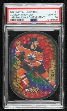 2021-22 Skybox Metal Universe - Jambalaya Lenticular - Achievement #1 OF 3 - Connor McDavid [PSA 10 GEM MT]